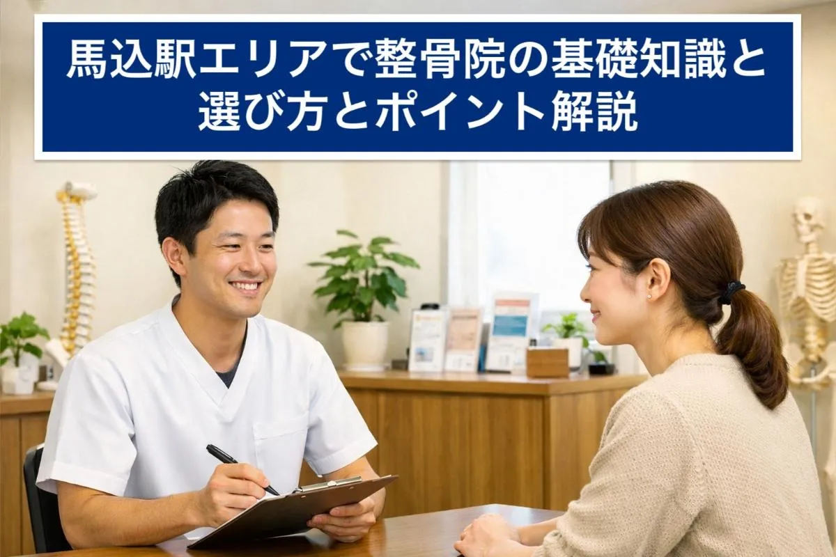 馬込駅エリアで整骨院の基礎知識と選び方とポイント解説