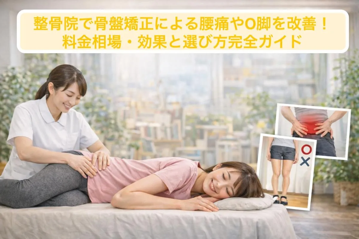 整骨院で骨盤矯正による腰痛やO脚を改善！料金相場・効果と選び方完全ガイド